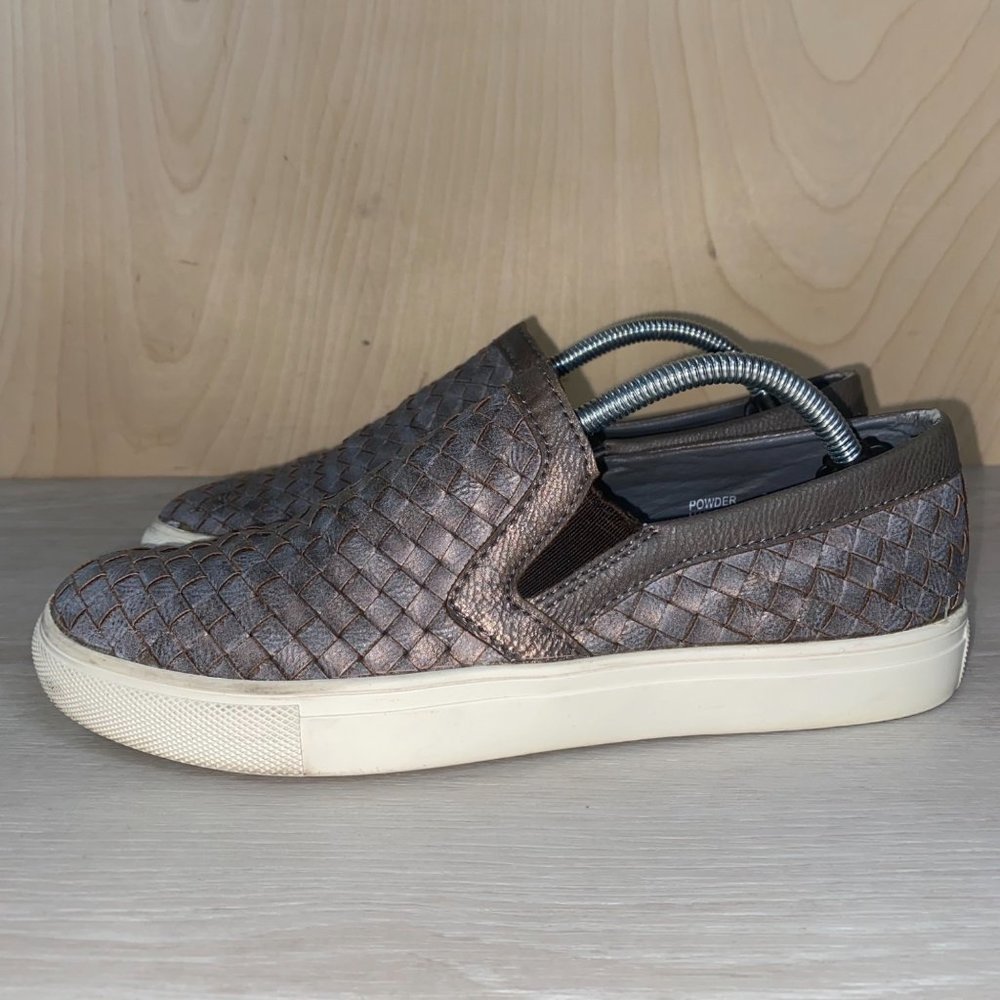 Corkys Powder Metallic Woven Leather Slip On 8